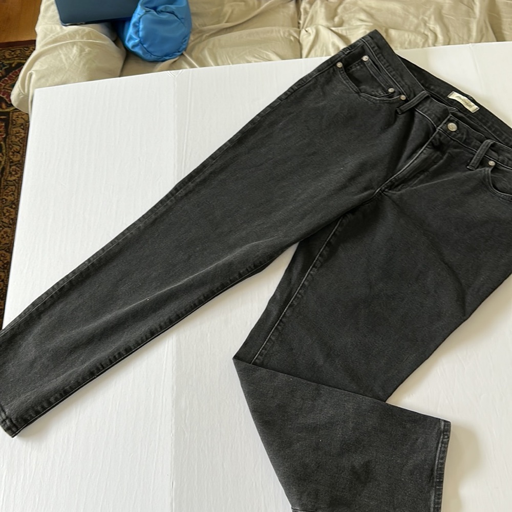 Madewell Tomboy Straight Jeans in Lunar Wash Size 33 NWT - Picture 13 of 15